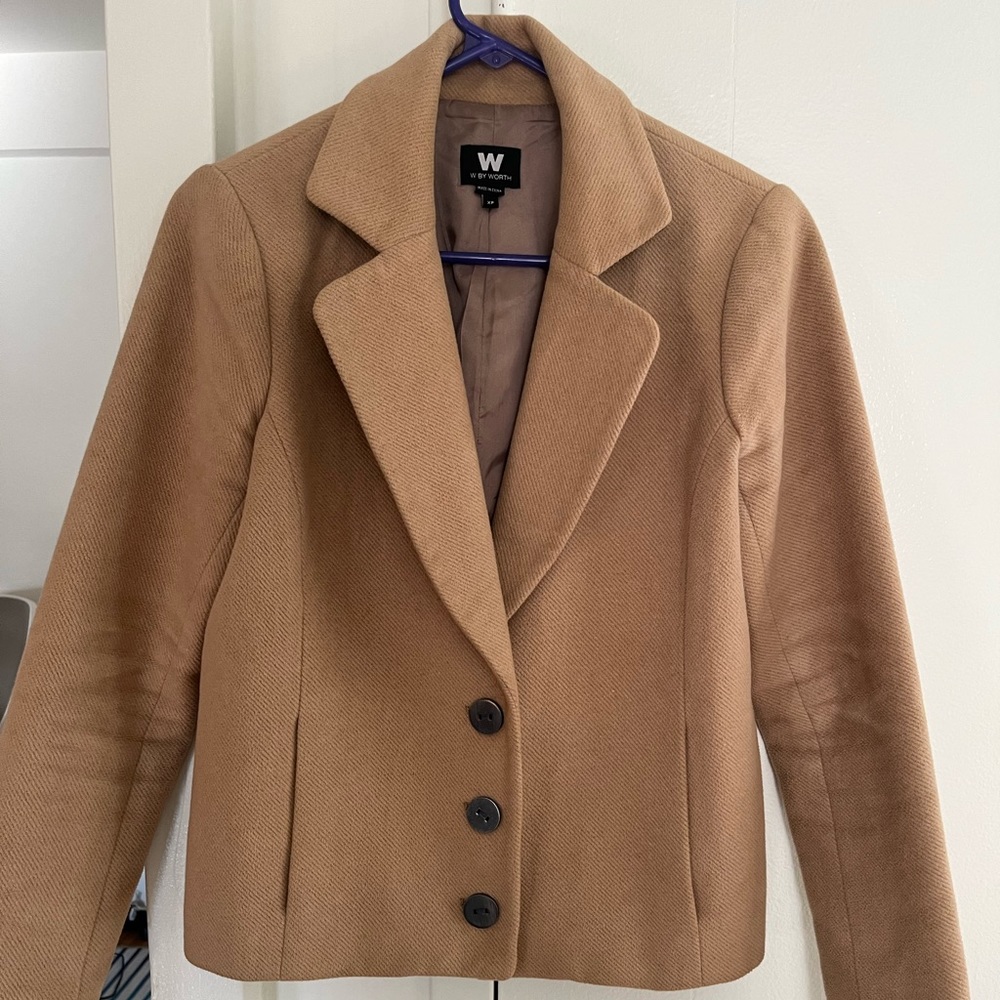 W by Worth short camel jacket - perfect for Spring
